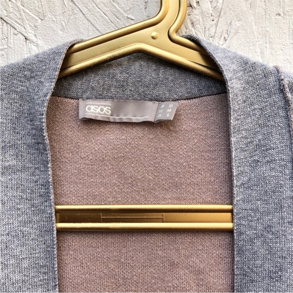 ASOS Color Block Open Cardigan - Picture 3 of 9
